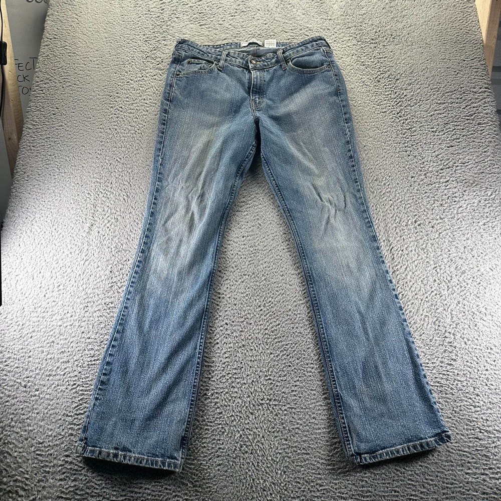 Signature by Levi Strauss Jeans Womens 14 Blue Cotton Denim Bootcut Leg Low-Rise